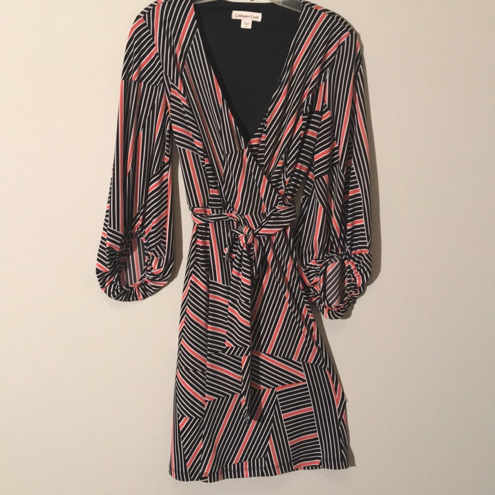 Coldwater Creek 3/4 sleeve polyester dress